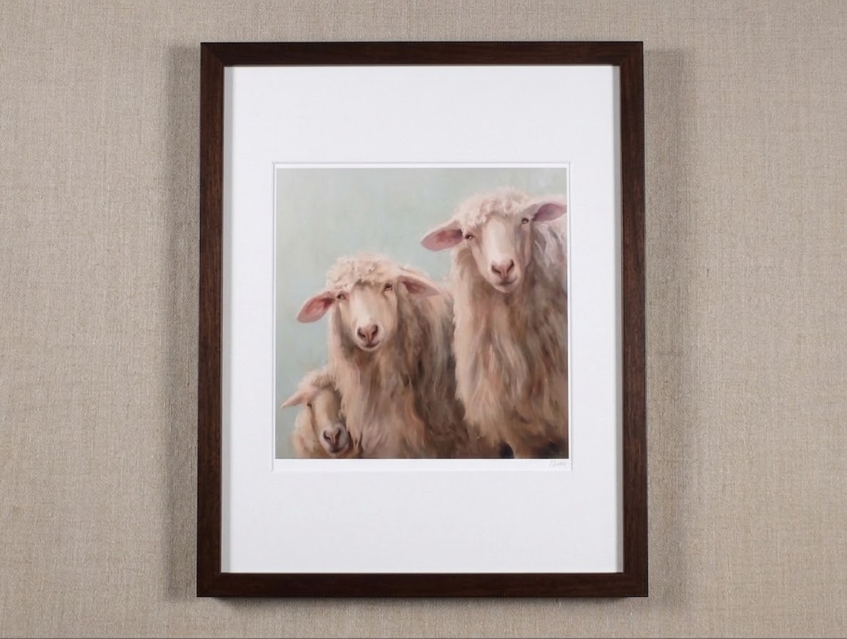 The Three Amegoes sheep print