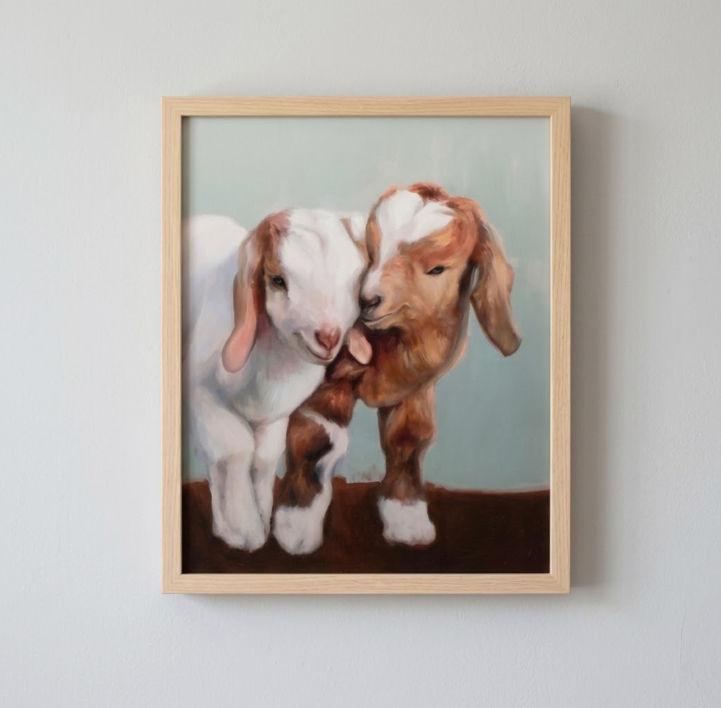 Kidding Around goat print