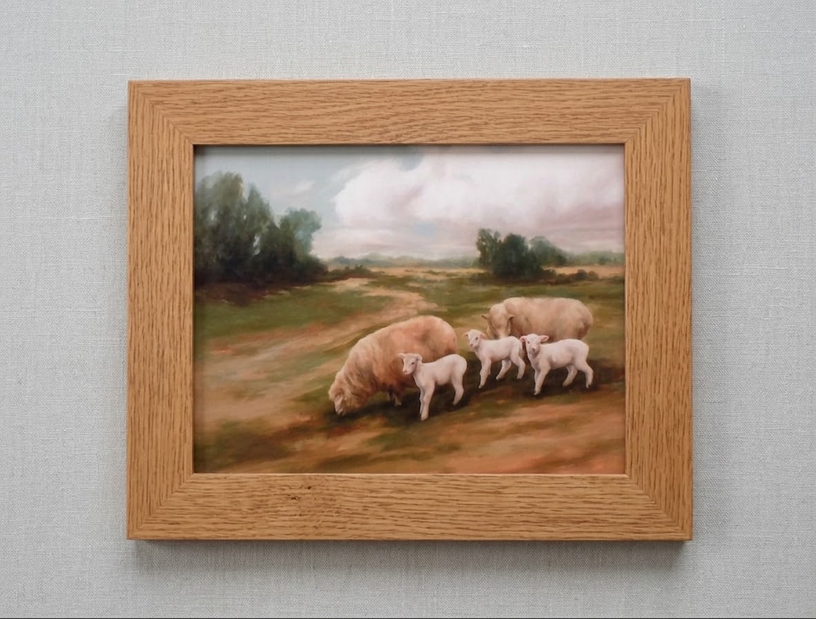 Just Passing Through sheep family print