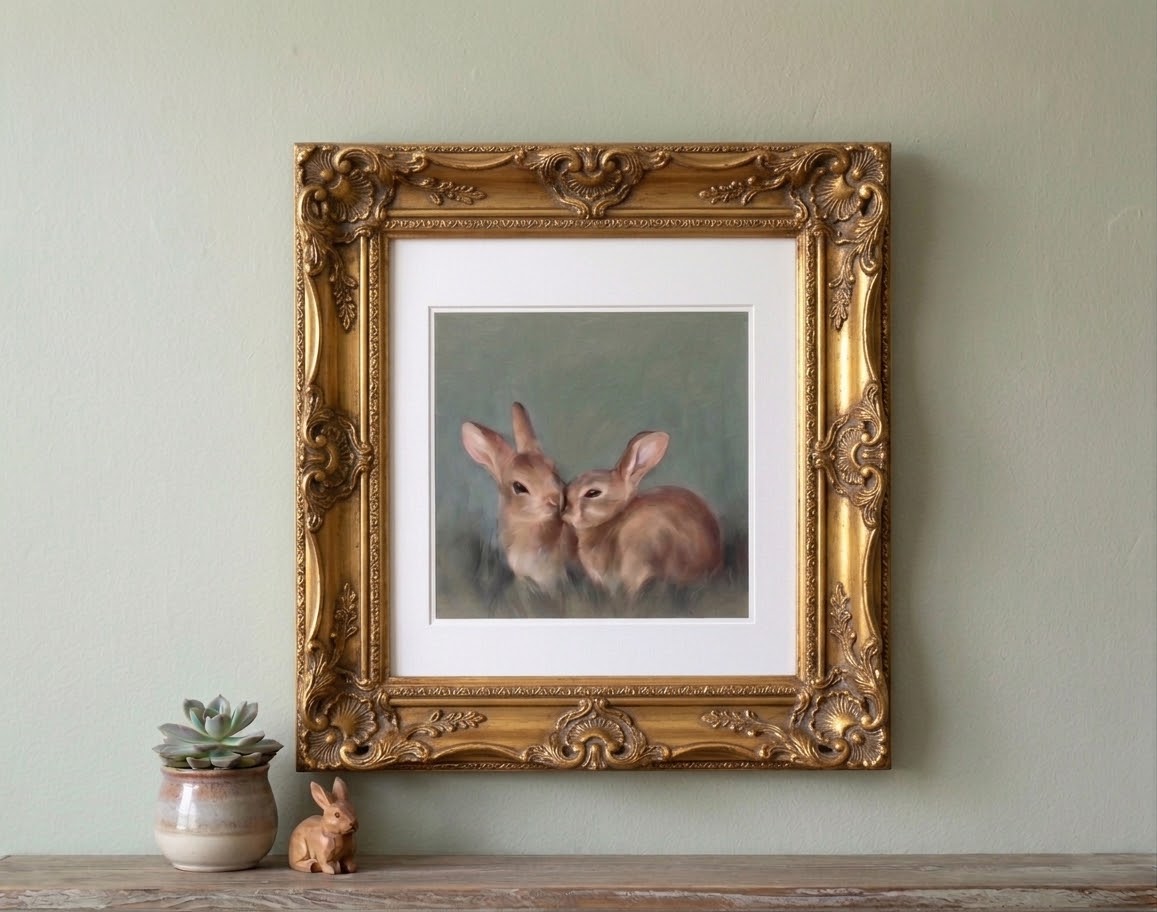 Fast Friends bunny print