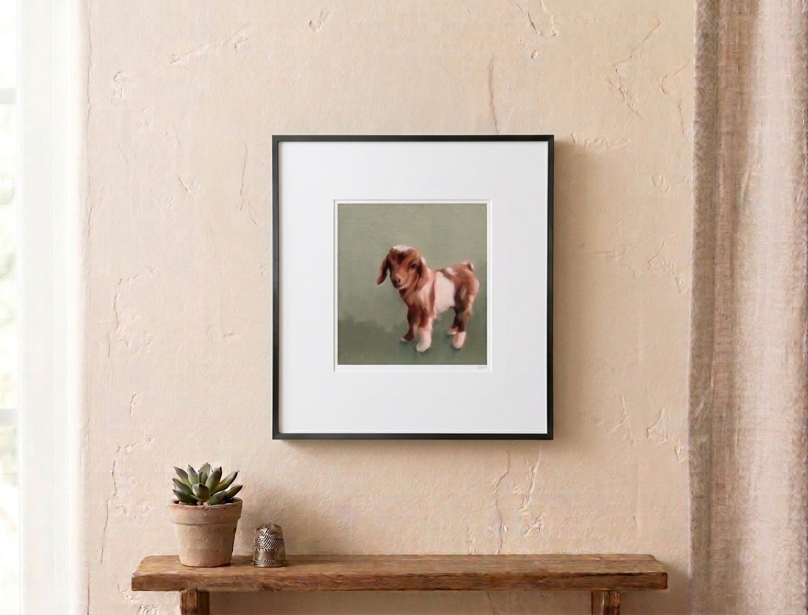 Hazel baby goat print