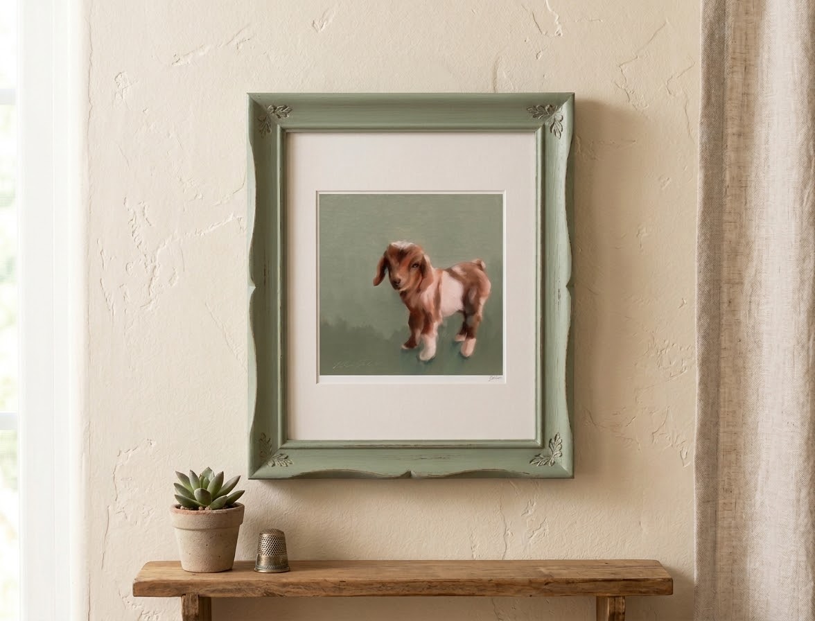 Hazel baby goat print