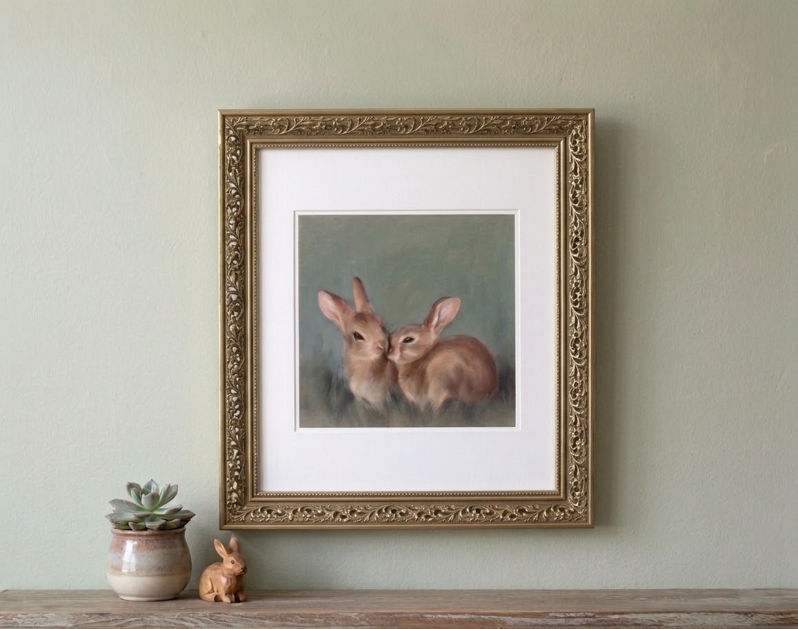 Fast Friends bunny print