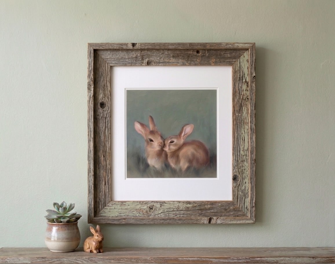 Fast Friends bunny print
