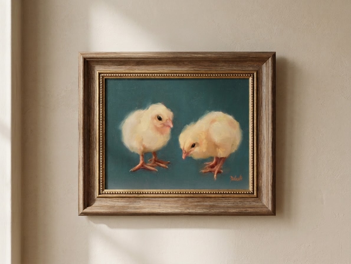 Sugar and Spice baby chick print