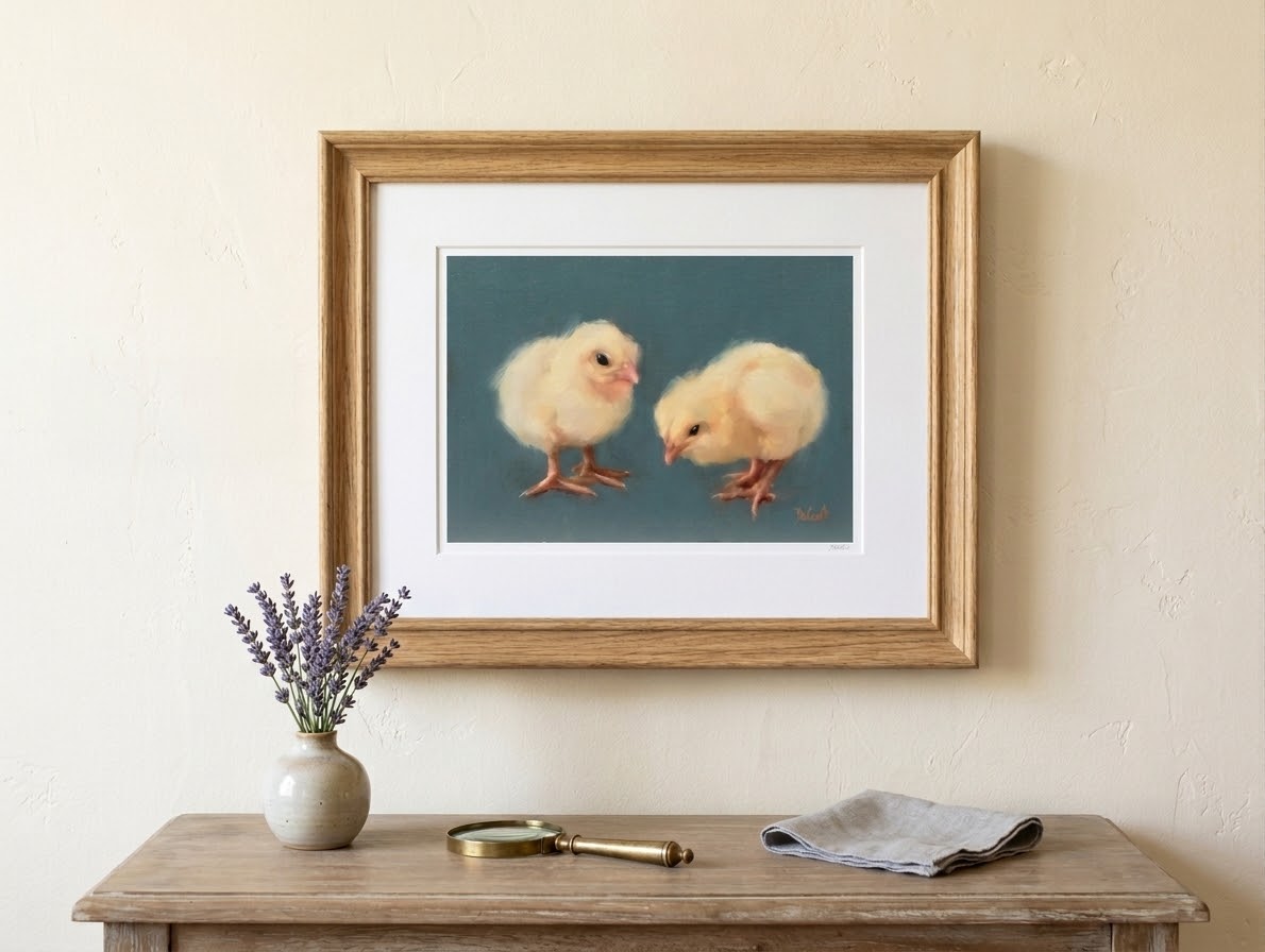 Sugar and Spice baby chick print
