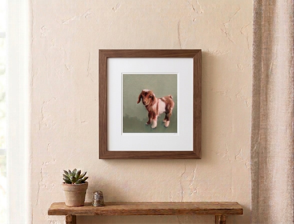 Hazel baby goat print