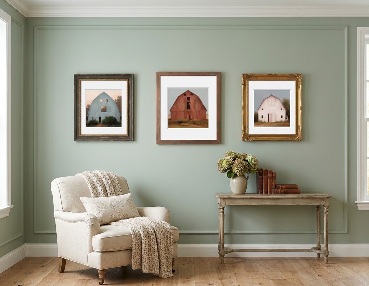 Evening Glow barn print