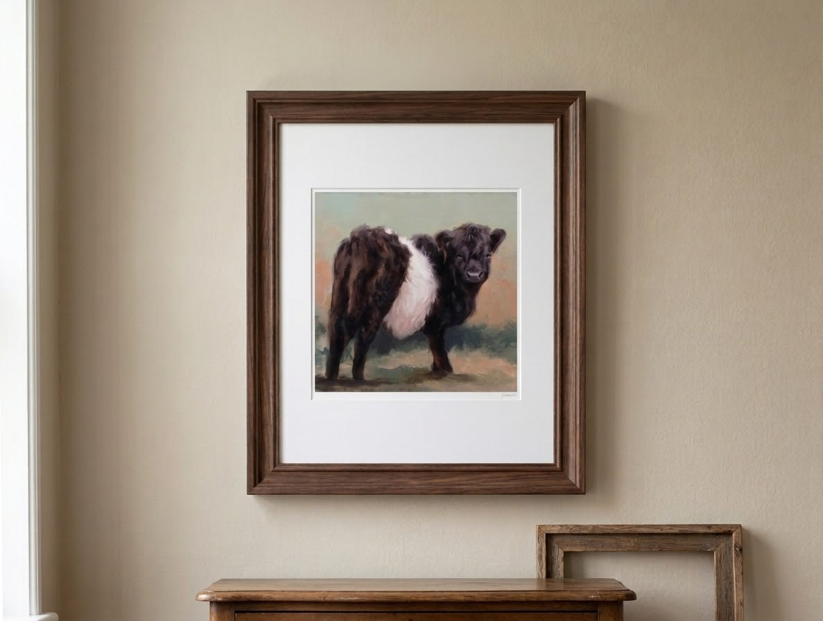 Oreo Belted Galloway Cow