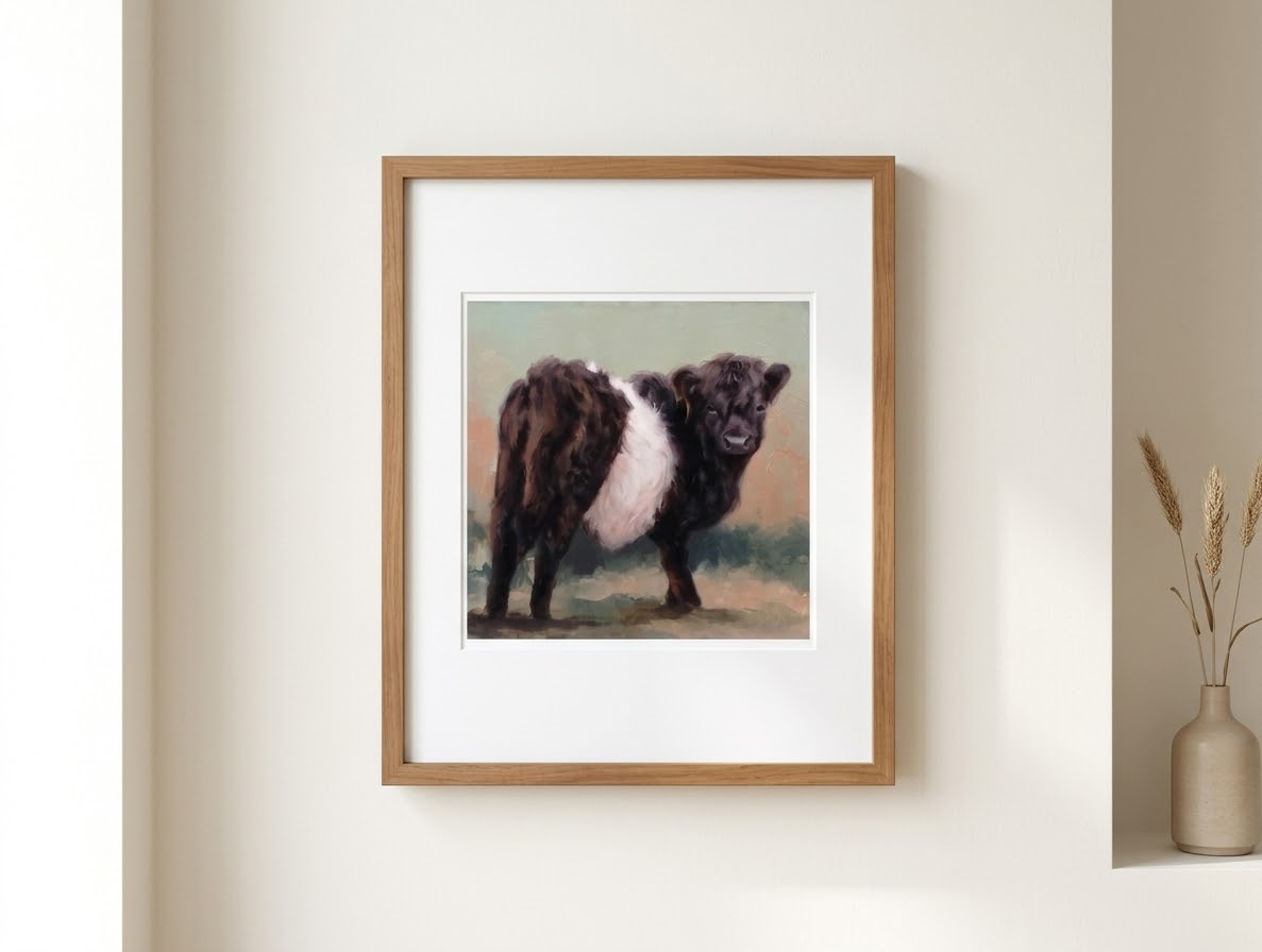 Oreo Belted Galloway Cow