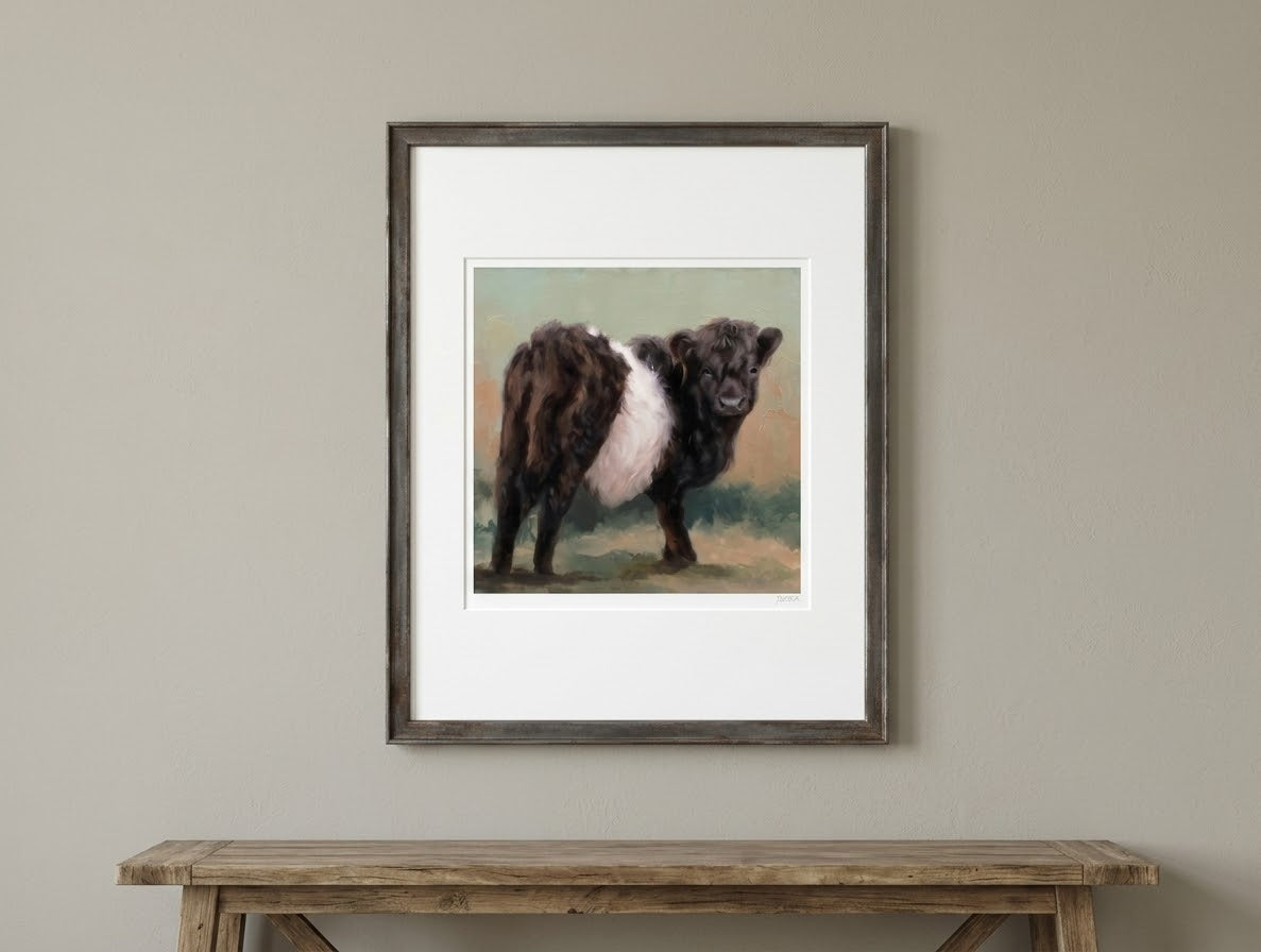 Oreo Belted Galloway Cow