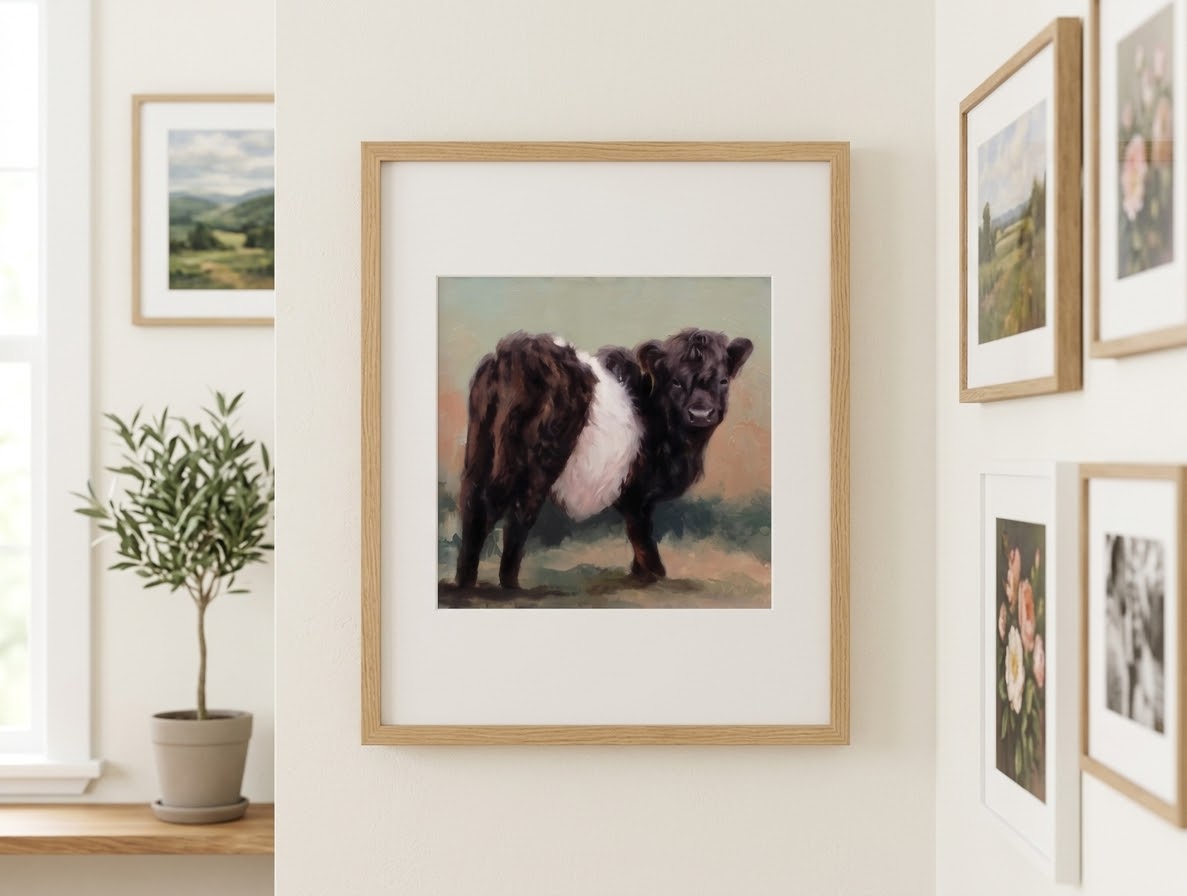 Oreo Belted Galloway Cow