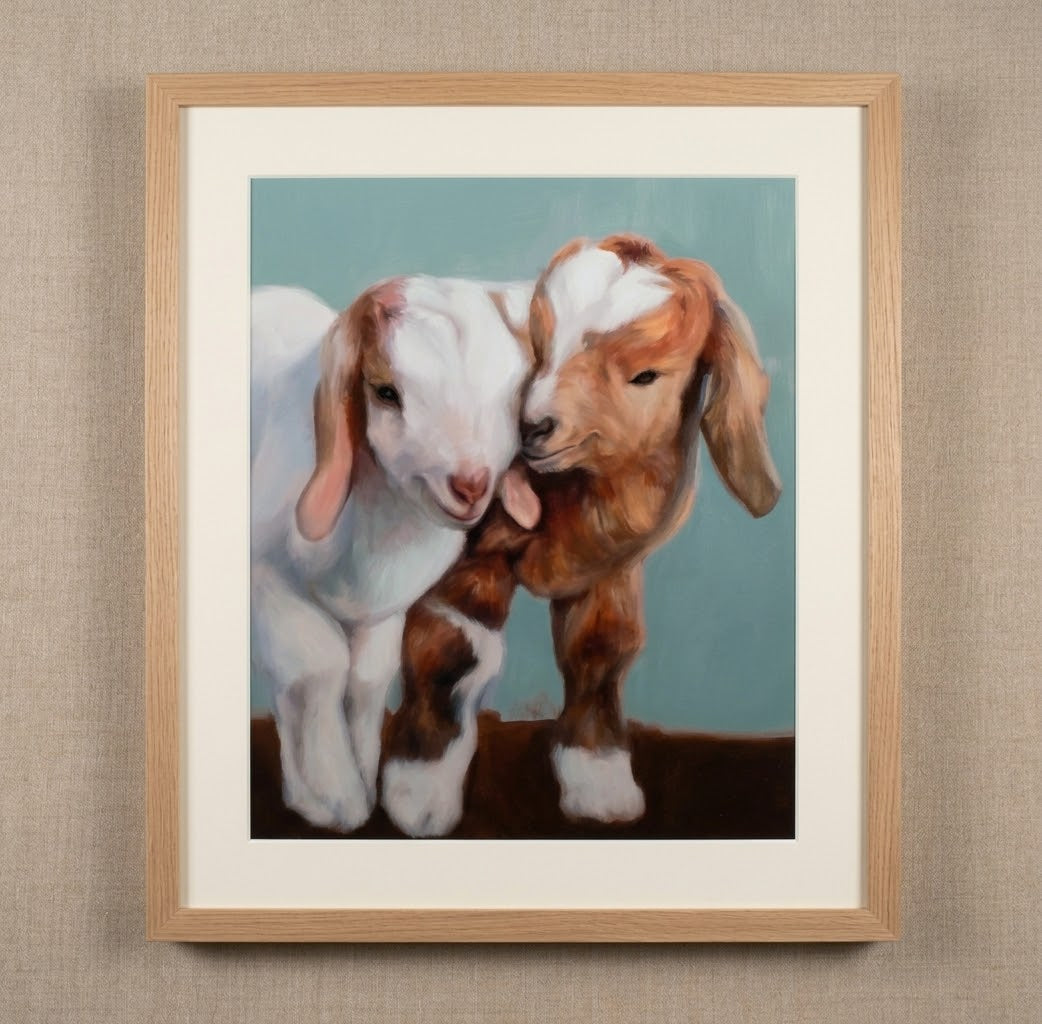 Kidding Around goat print