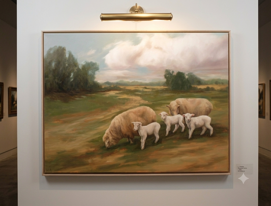 Just Passing Through, sheep landscape