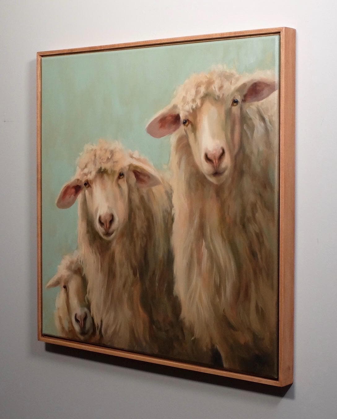 The Three Amigos sheep oil painting