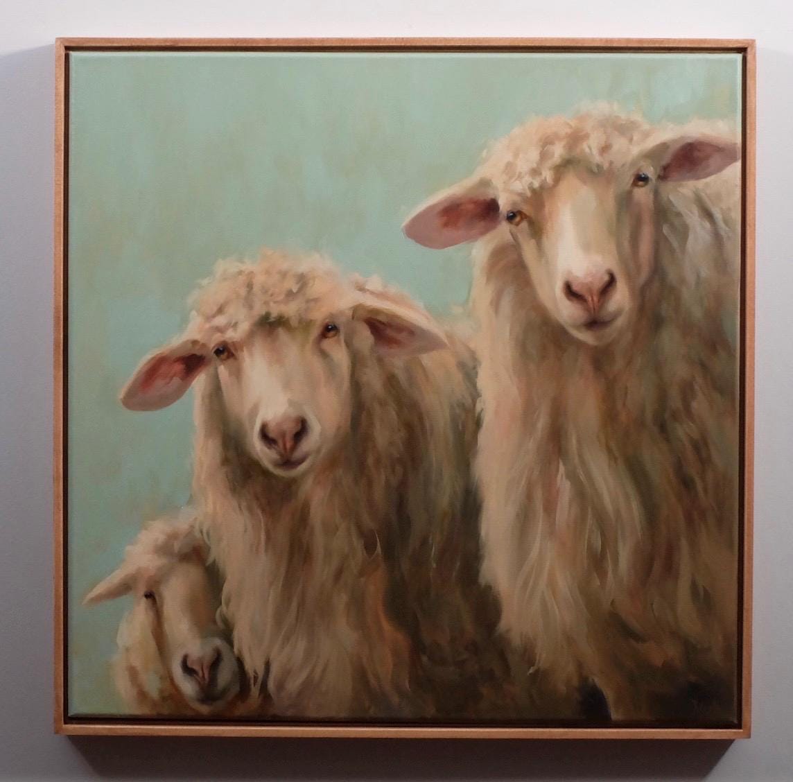 The Three Amigos sheep oil painting