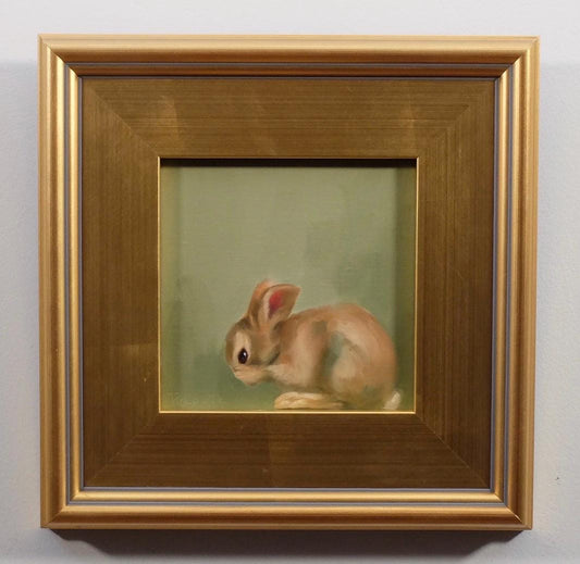 Maxwell bunny oil painting