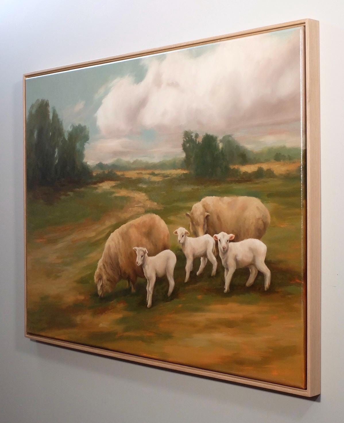 Just Passing Through, sheep landscape