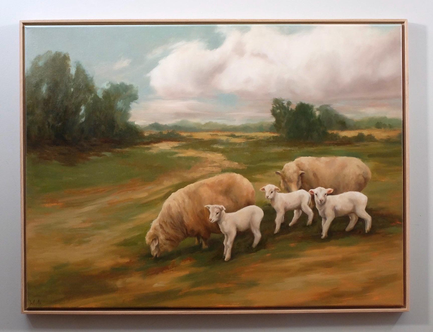 Just Passing Through, sheep landscape