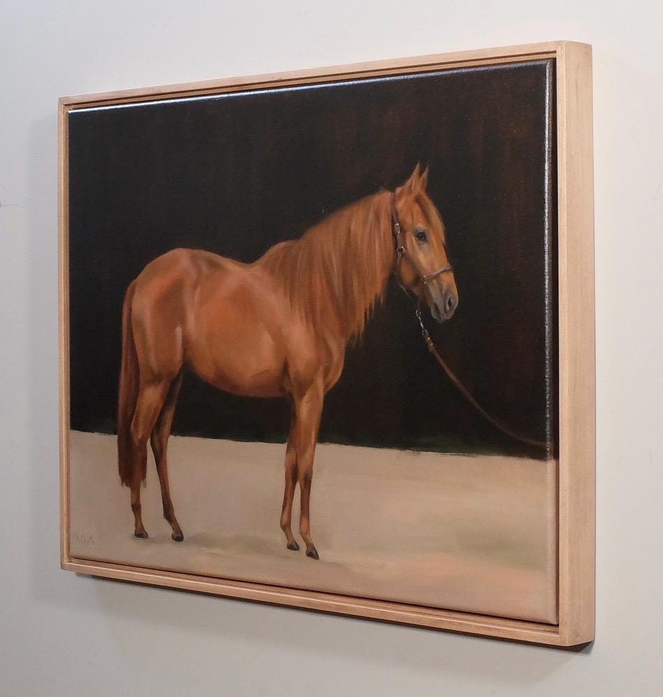 Harrison, horse oil painting
