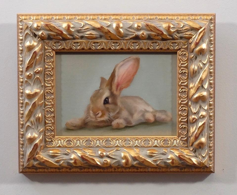 Midday Rest bunny painting