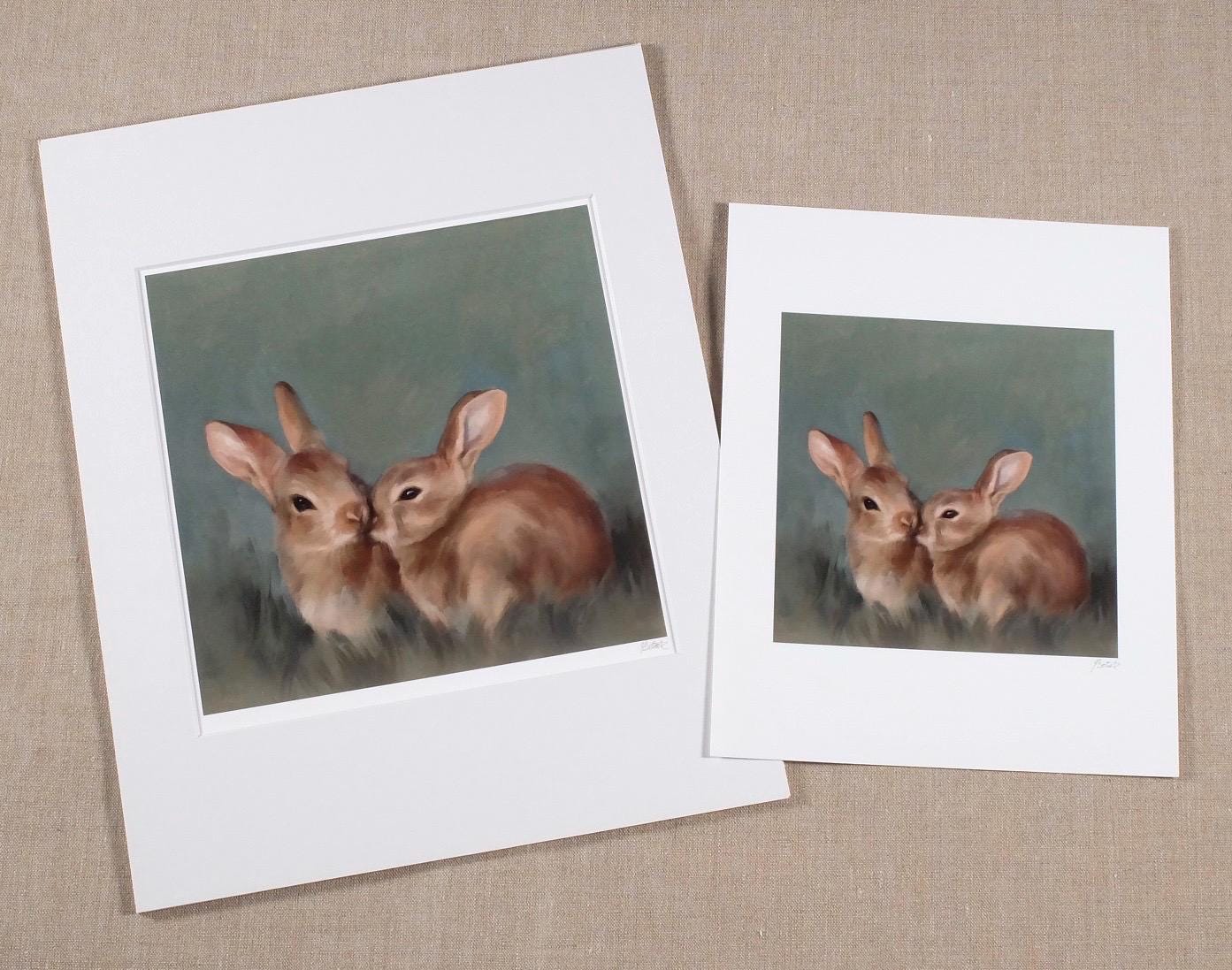 Fast Friends bunny print