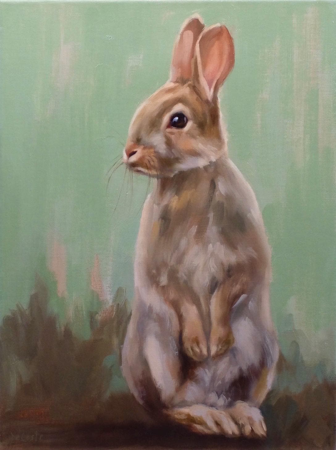 Willow bunny painting