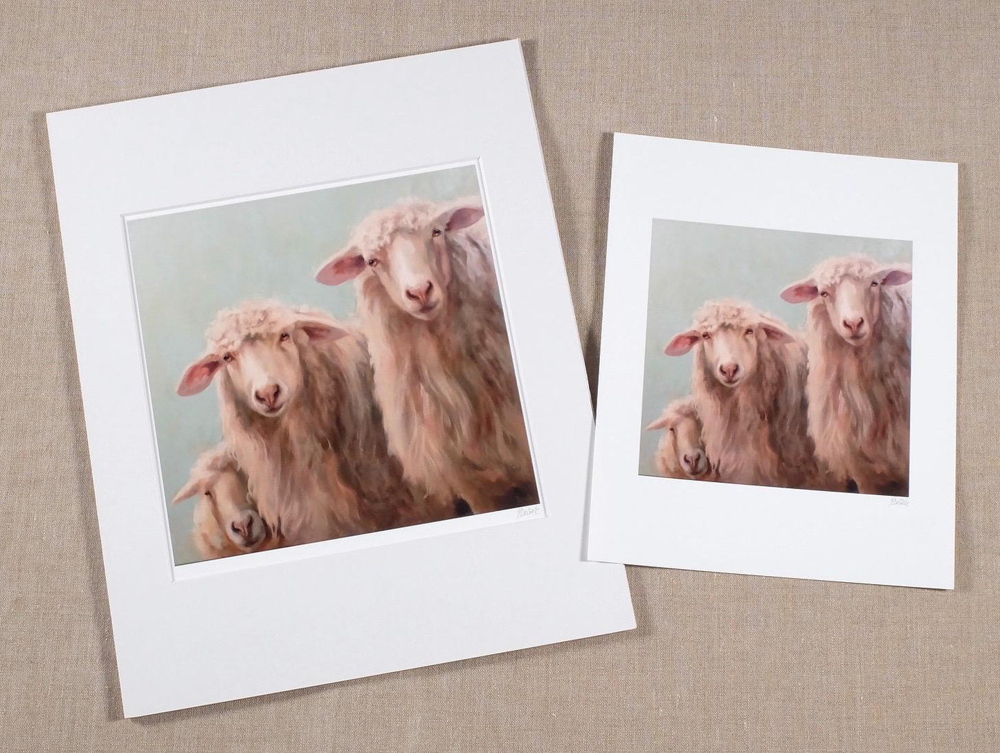 The Three Amegoes sheep print