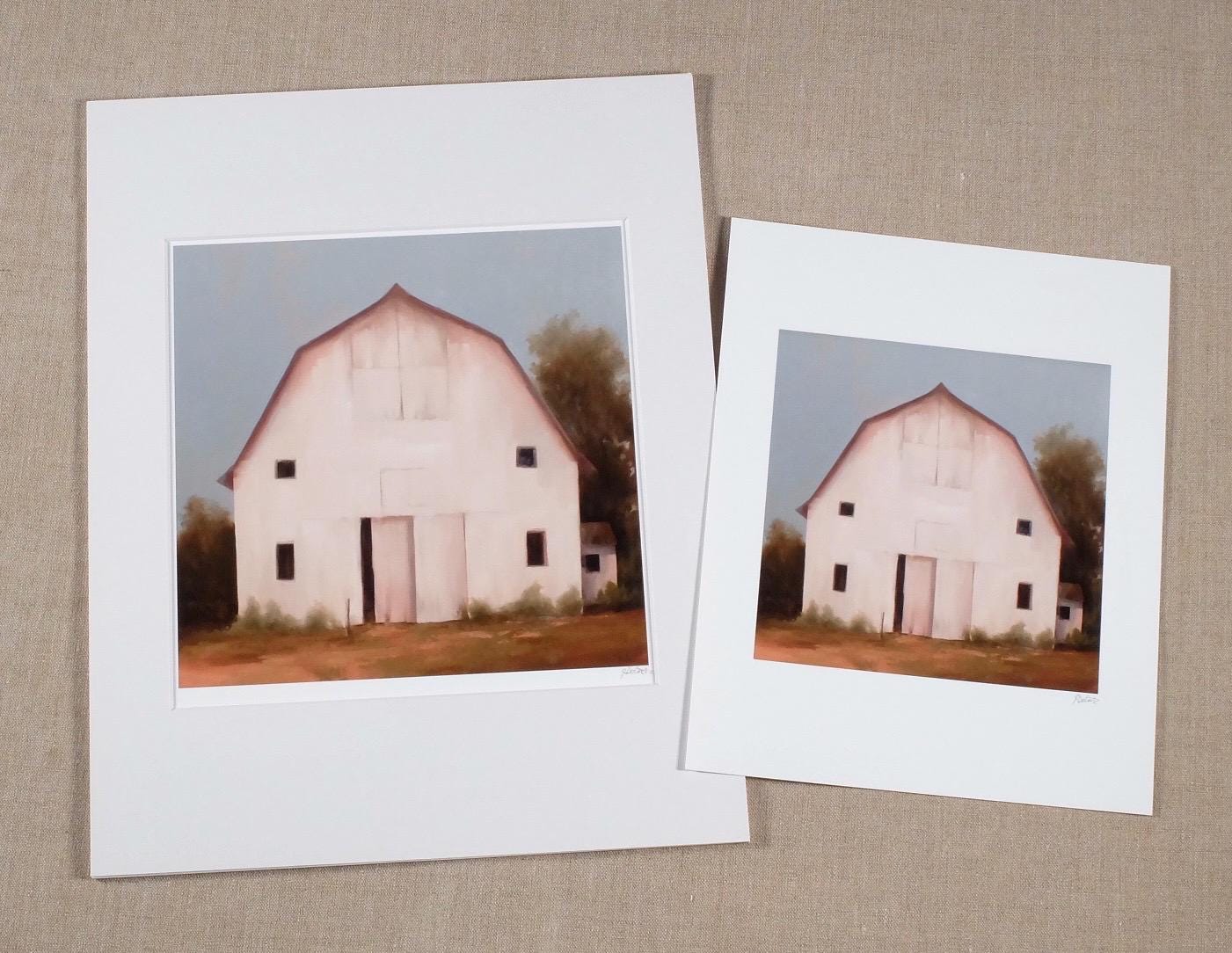 Standing Tall white barn print