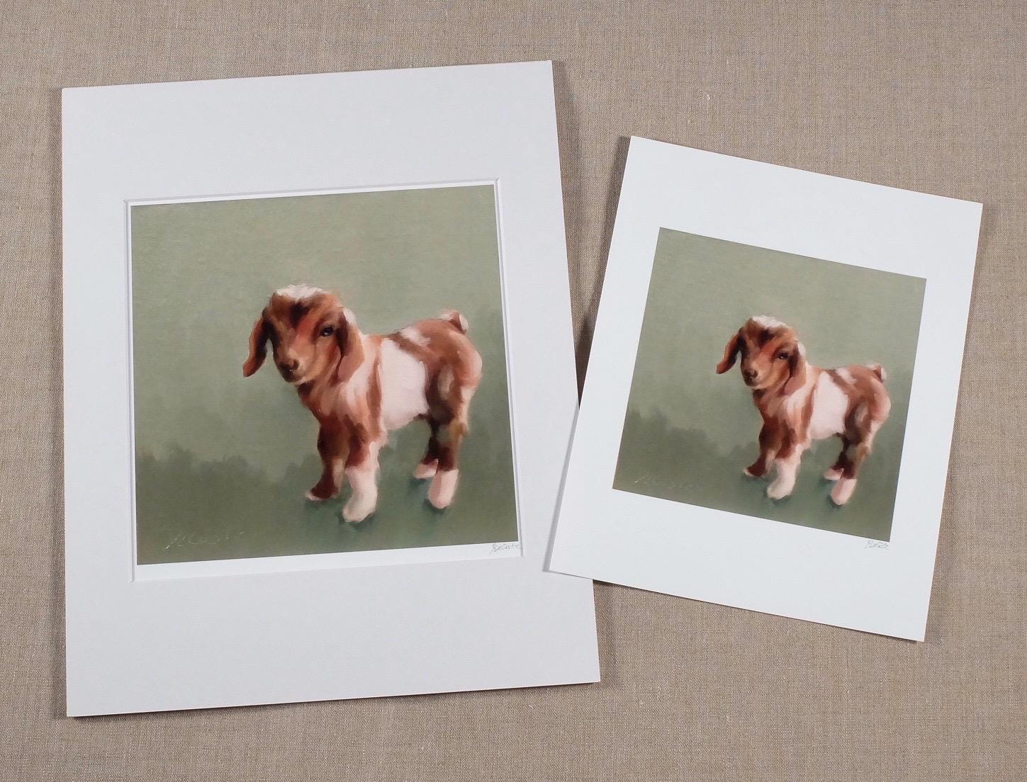Hazel baby goat print