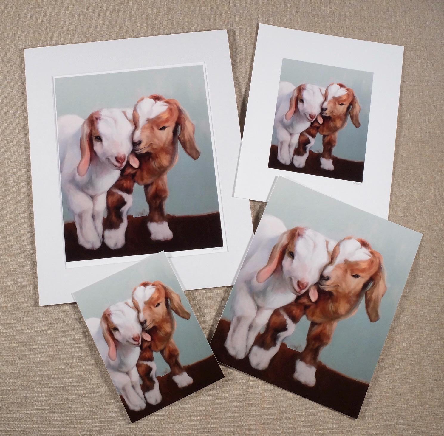 Kidding Around goat print
