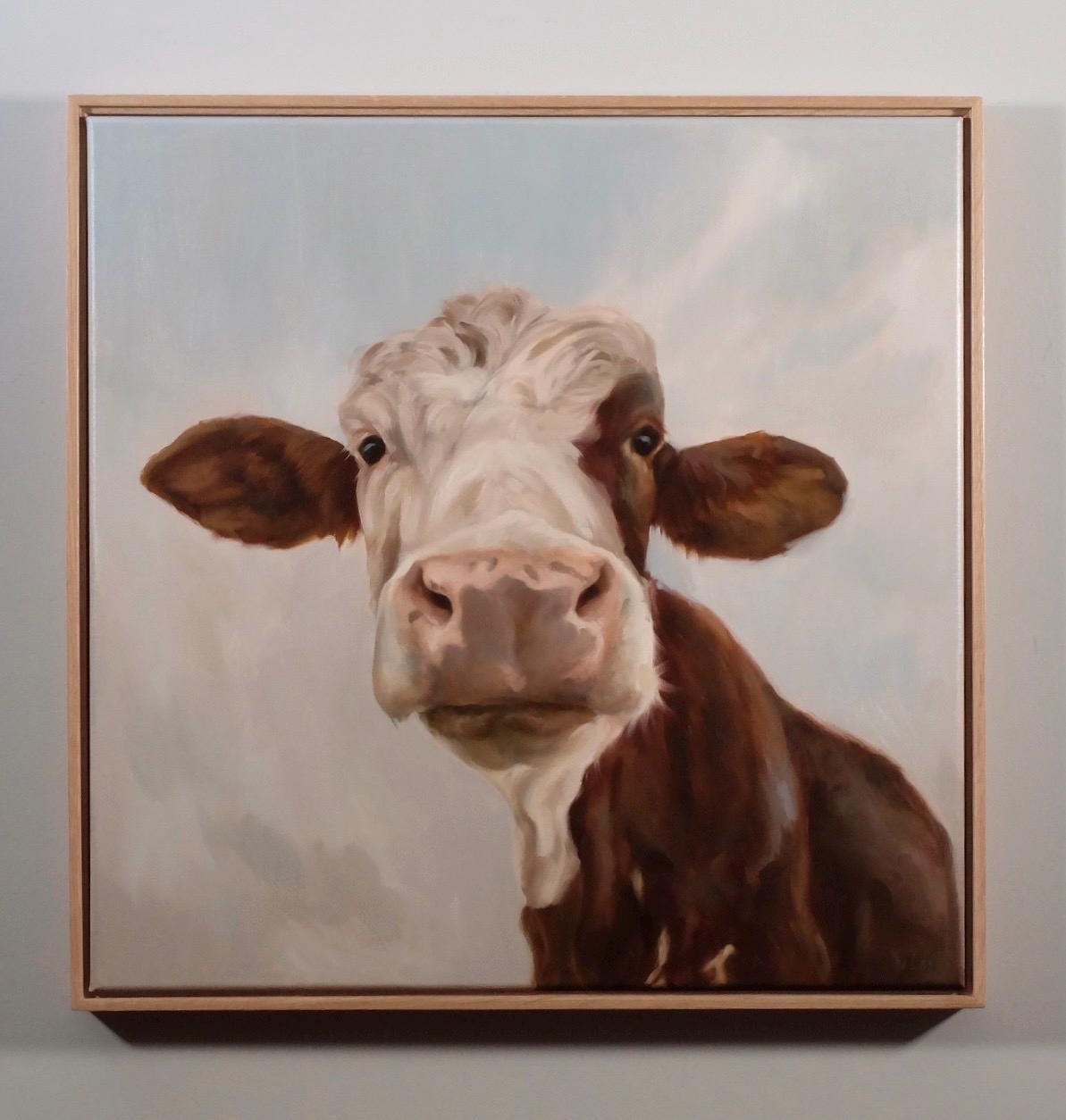 Maggie Moo, brown and white cow