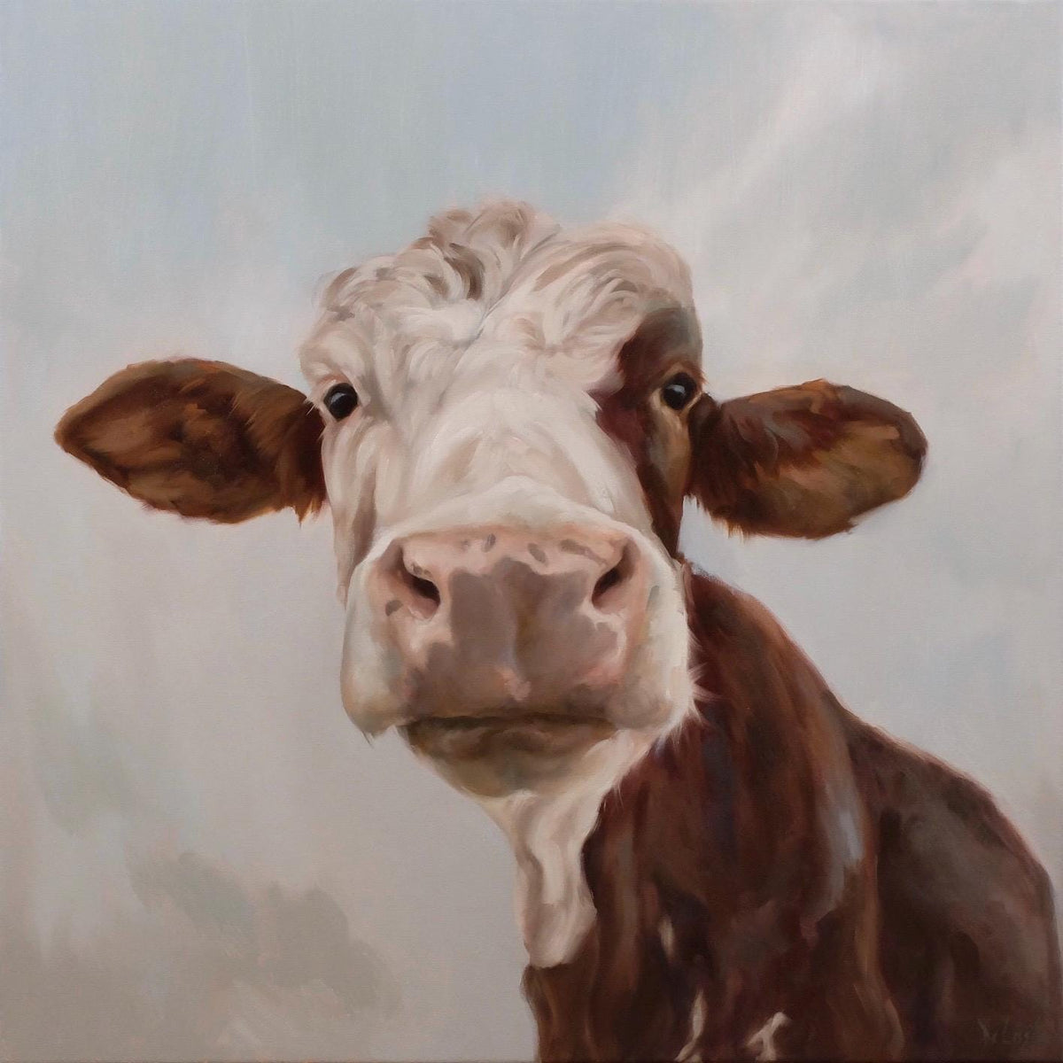 Maggie Moo, brown and white cow